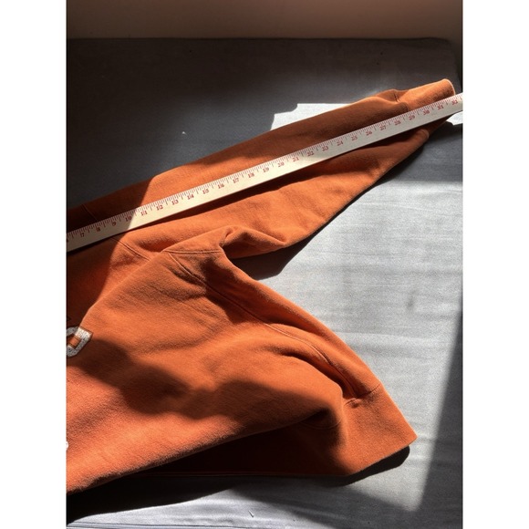 Champion Mens Y2K Texas Longhorns Reverse Weave Sweatshirt XL Distressed Orange - Picture 9 of 10